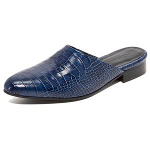 Freda Salvador Lay Mule Navy Croc